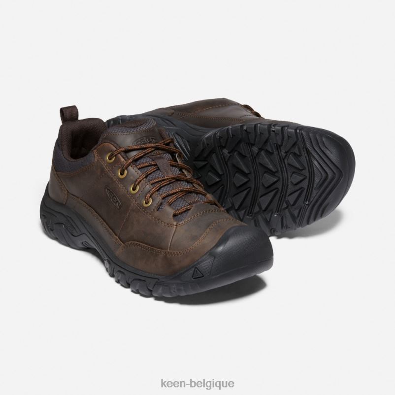 DLLD6516 Keen chaussure targhee iii oxford large paillis de terre sombre Hommes