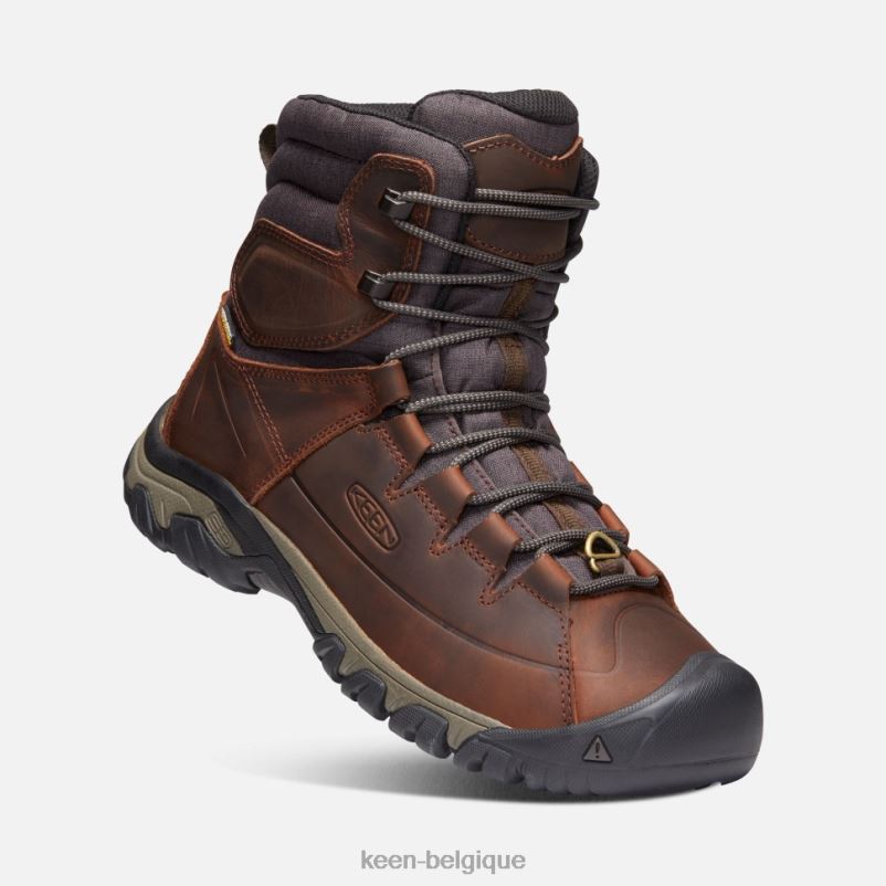 DLLD6520 Keen botte imperméable targhee haute à lacets paillis de cacao Hommes
