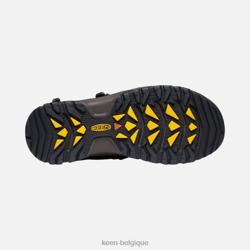 DLLD6522 Keen sandale targhee iii à bout ouvert paillis de bison Hommes
