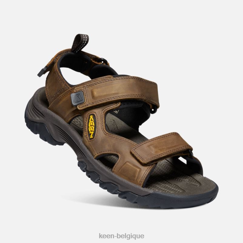 DLLD6522 Keen sandale targhee iii à bout ouvert paillis de bison Hommes