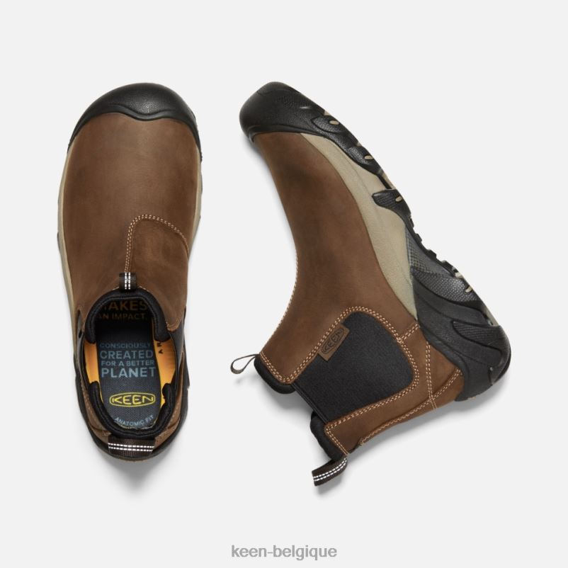 DLLD6527 Keen targhee ii chelsea végétal brun-noir Hommes