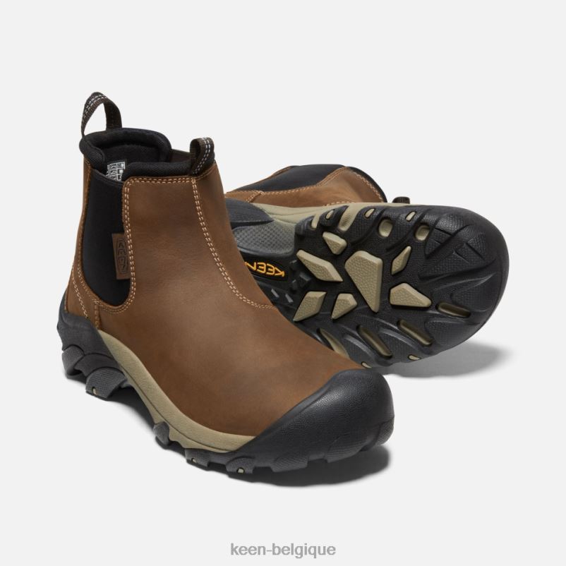 DLLD6527 Keen targhee ii chelsea végétal brun-noir Hommes