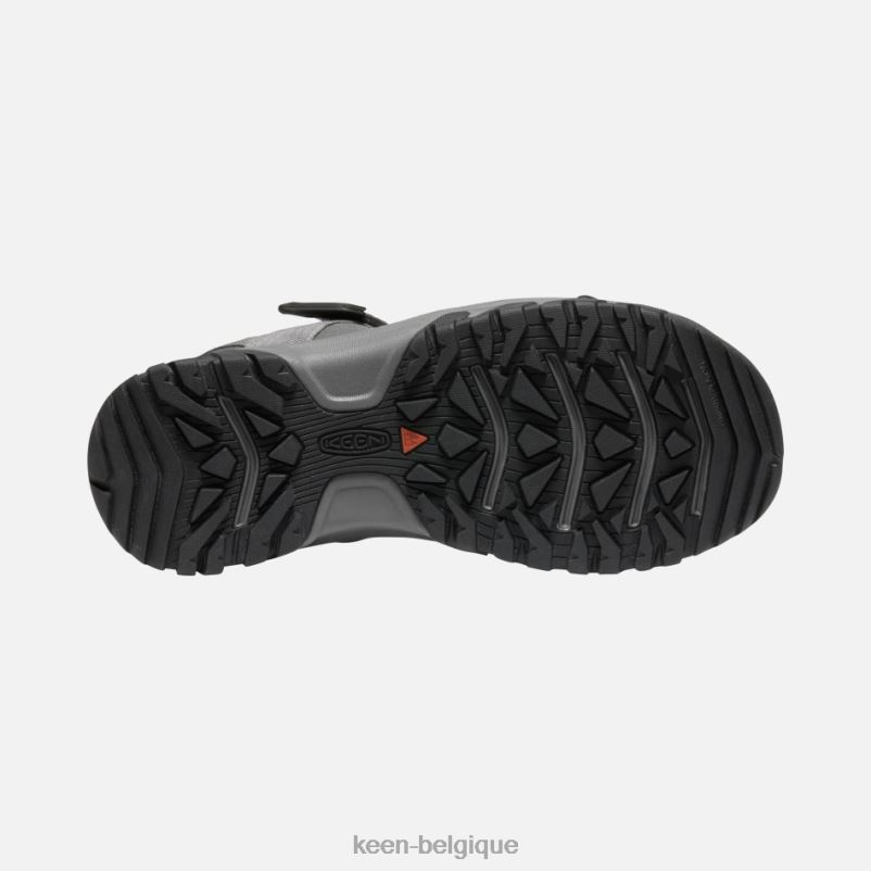 DLLD6288 Keen sandales targhee iii h2 à bout ouvert gris acier-onagre Hommes