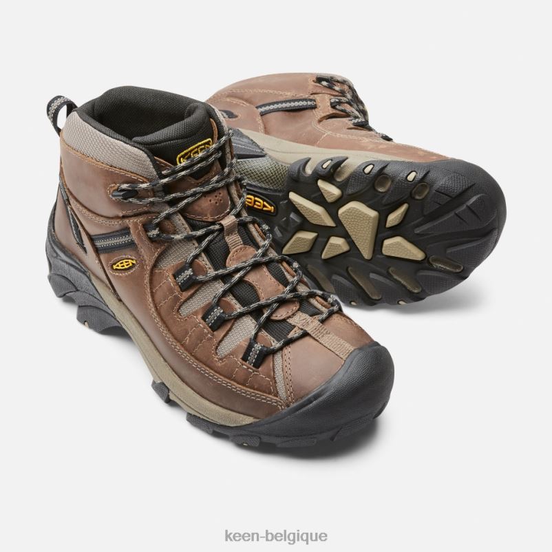 DLLD6500 Keen targhee ii imperméable mi-large shitake bringé Hommes