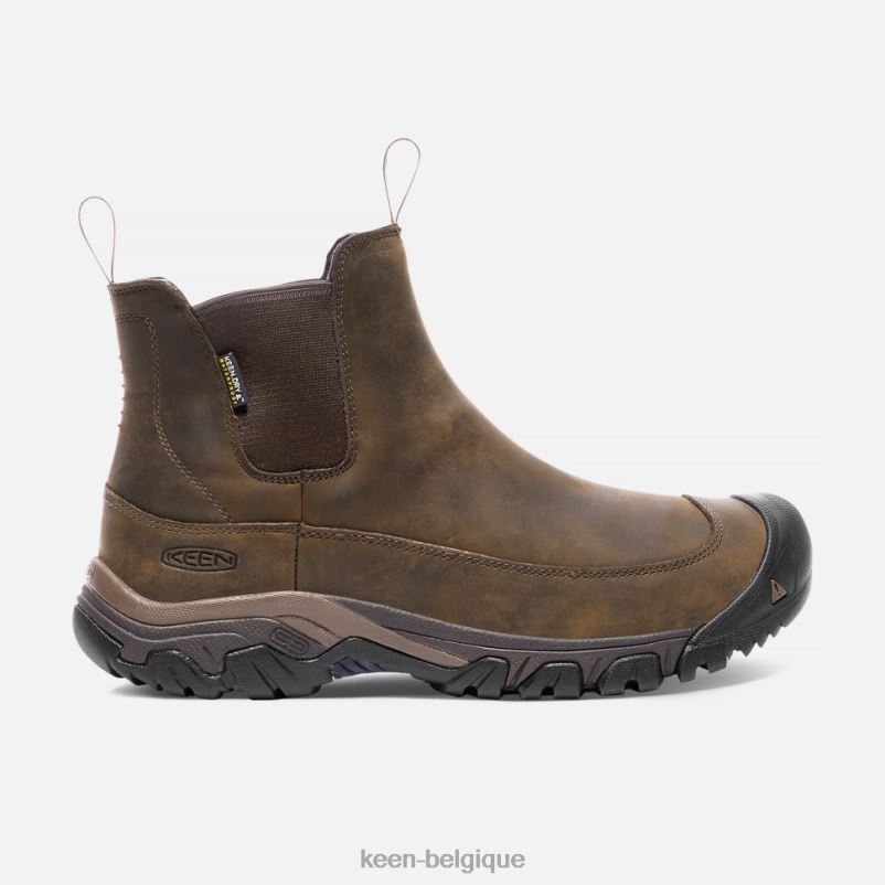DLLD6506 Keen botte imperméable Anchorage III paillis de terre sombre Hommes