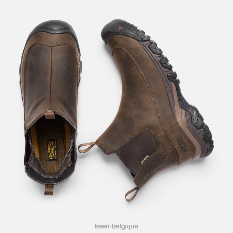 DLLD6506 Keen botte imperméable Anchorage III paillis de terre sombre Hommes