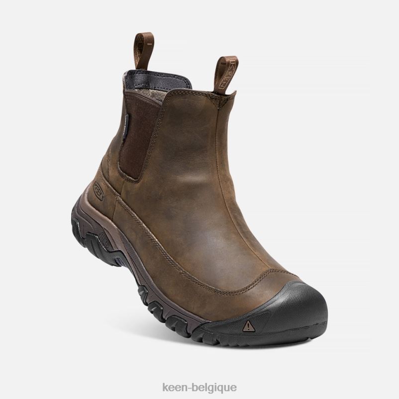DLLD6506 Keen botte imperméable Anchorage III paillis de terre sombre Hommes