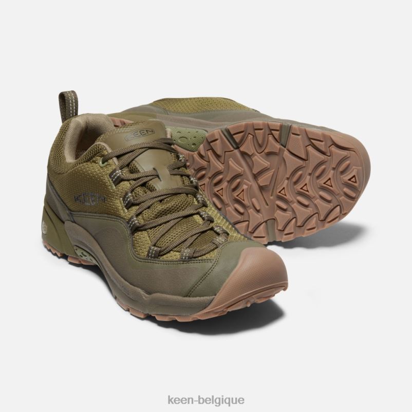 DLLD6508 Keen crête wasatch imperméable olive olive terne-foncée Hommes