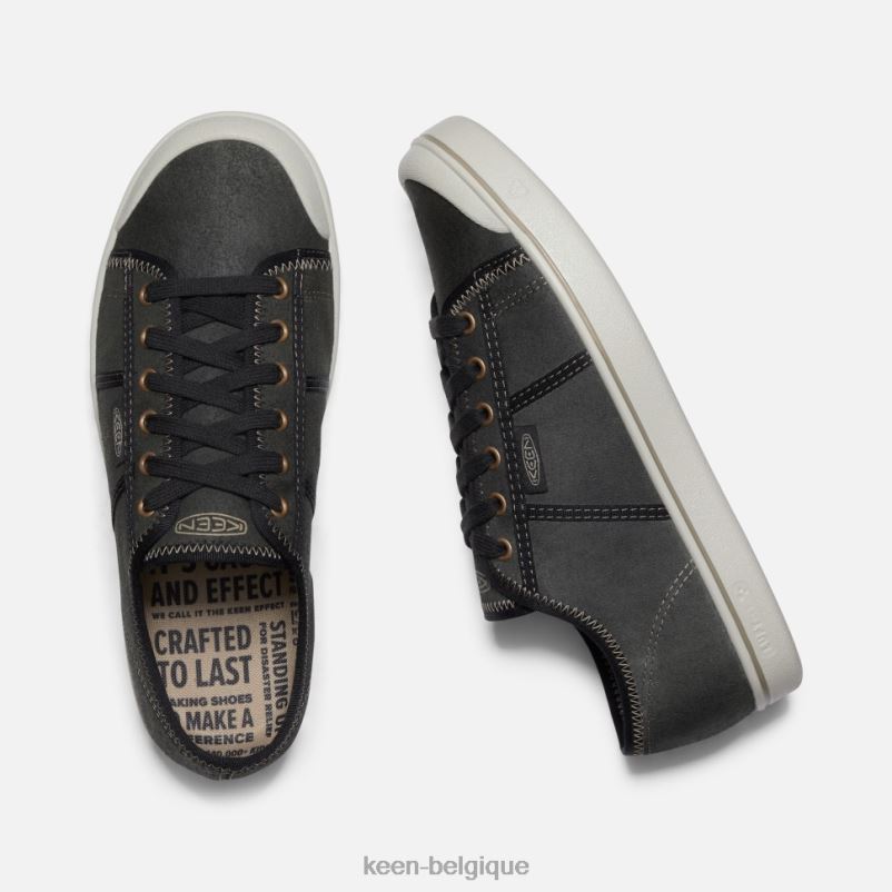 DLLD6480 Keen baskets en cuir Eldon Harvest bouleau noir-argenté Hommes