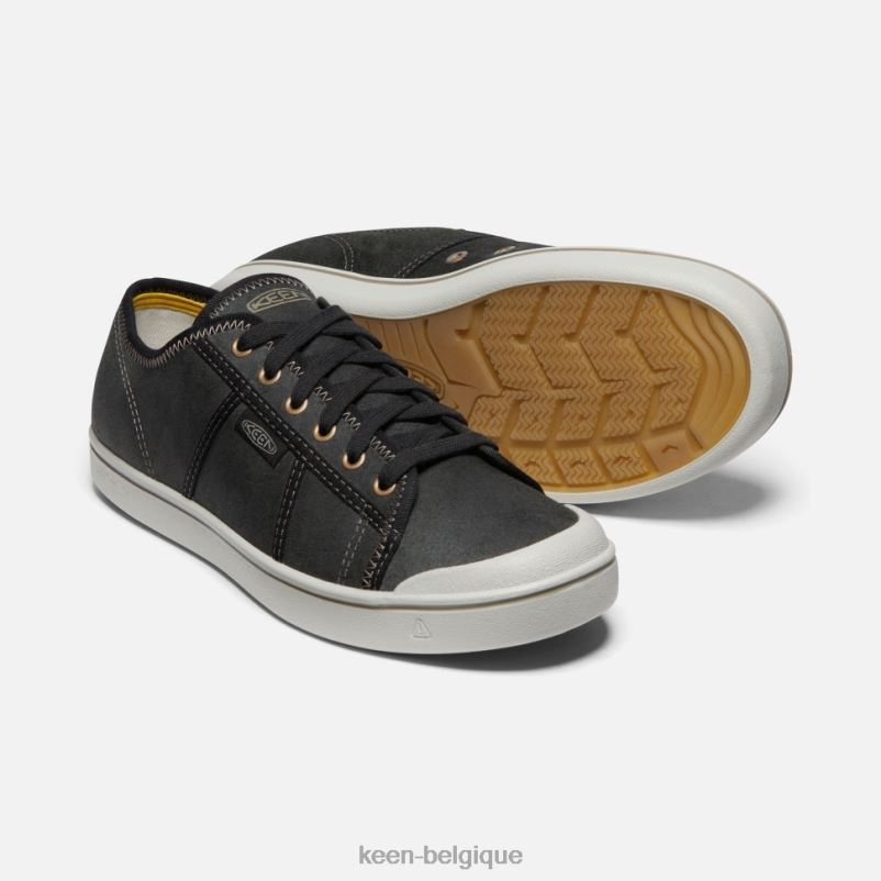 DLLD6480 Keen baskets en cuir Eldon Harvest bouleau noir-argenté Hommes